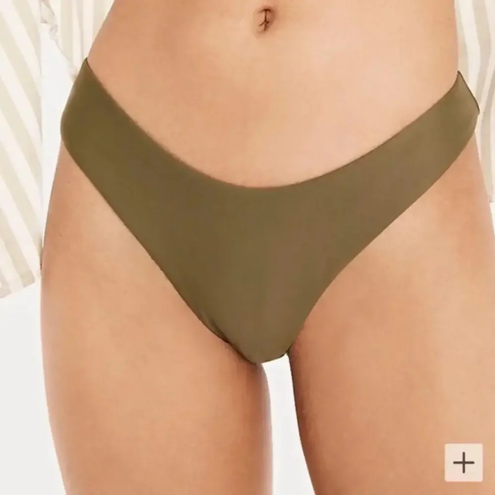 NEW J. Crew Curved-waist Cheeky Bikini Bottom in Black, Women's Medium BC125 $59